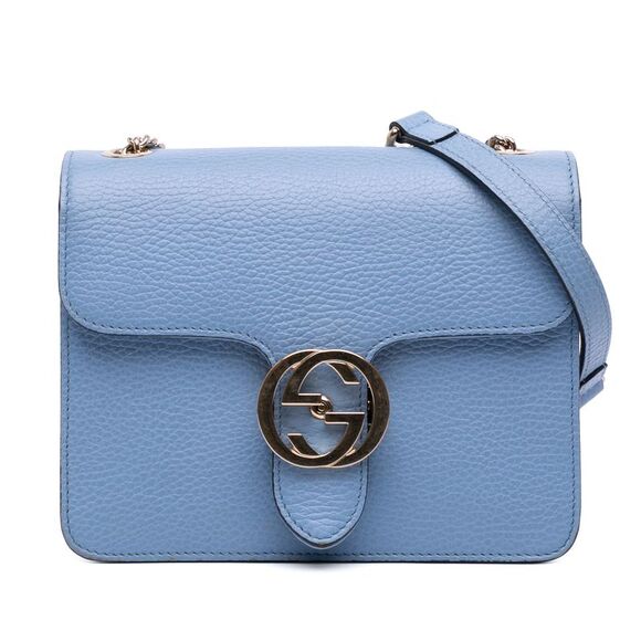 gucci Handbags - Pre Loved gucci Women Blue Crossbody Bags